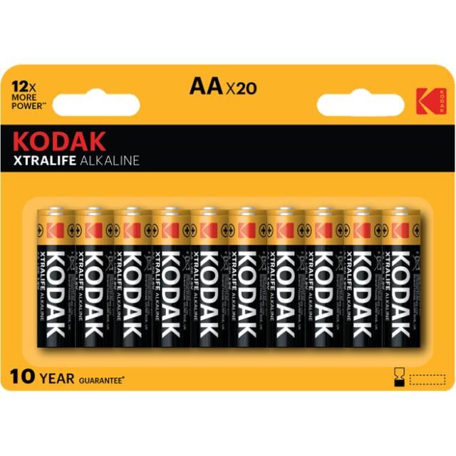 Kodak Batterien Xtralife LR6 AA 20-Pack