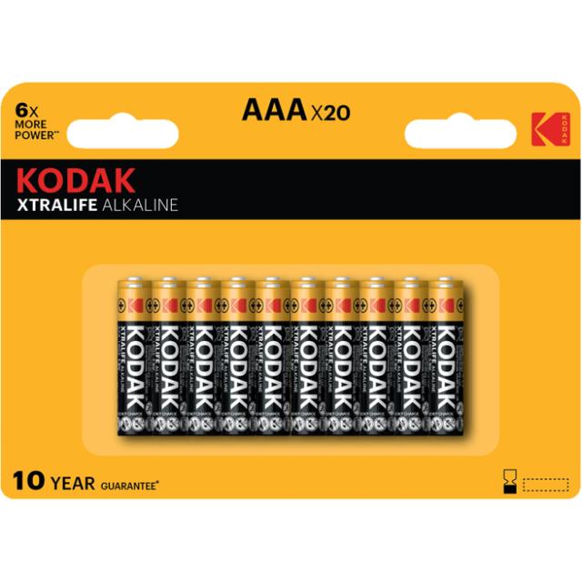 Kodak Batterien Xtralife LR03 AAA 20-Pack