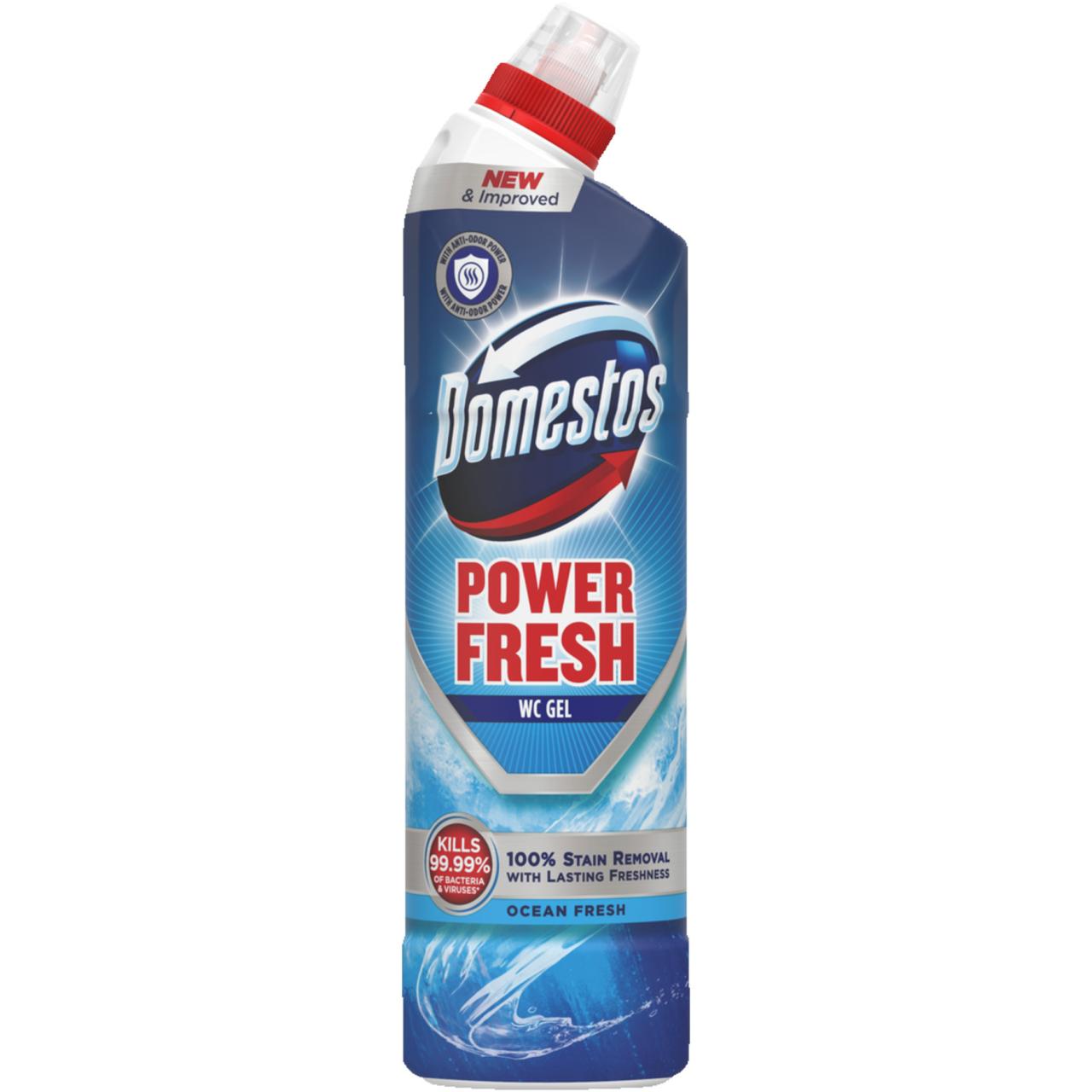Domestos Wc Power Gel Ocean Fresh 750ml
