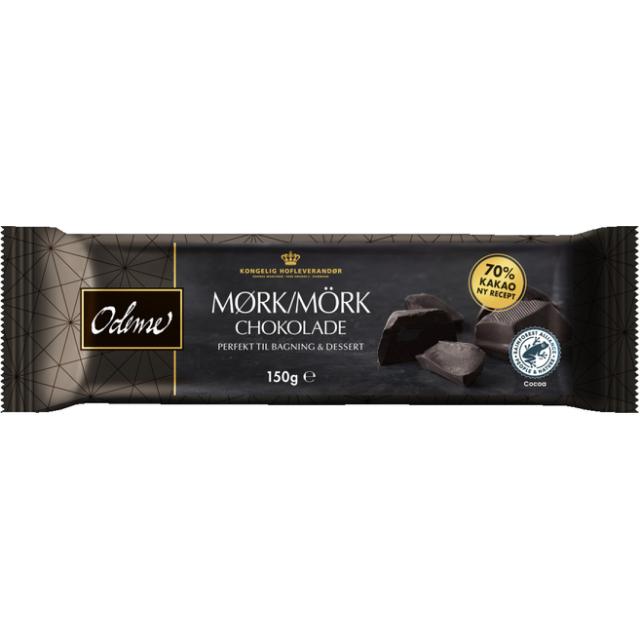 Odense Mørk Blokchokolade 70% 150g