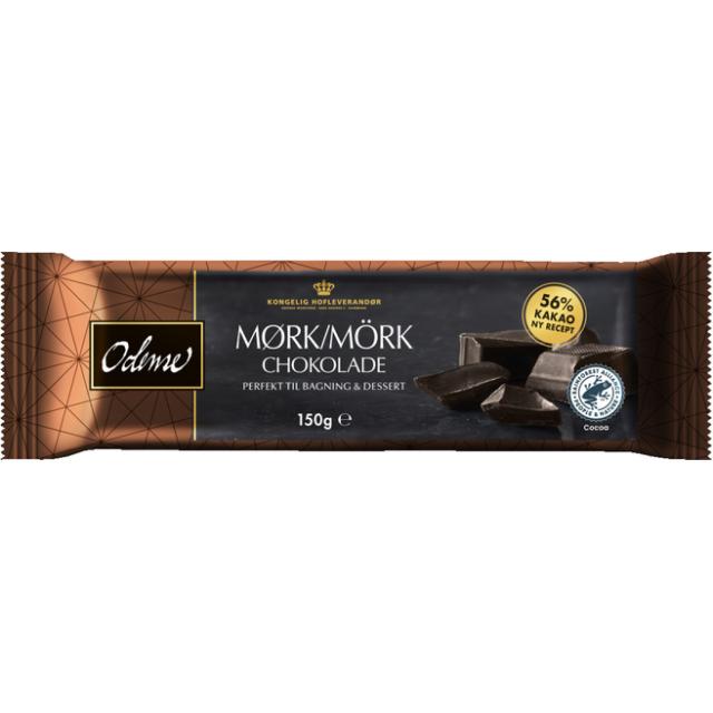 Odense Mørk Blokchokolade 56% 150g