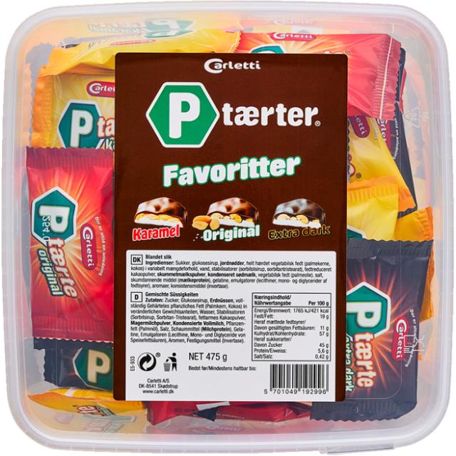 Carletti P-tærter Favoritter 475g