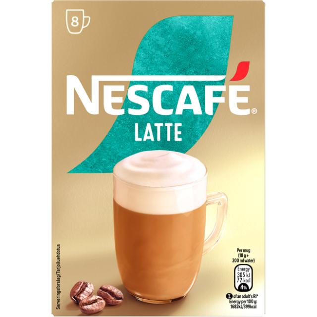Instant Nescafé Latte 8 stk 144g