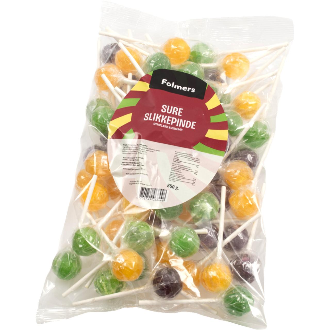 Folmers Sur Slikkepind 850g