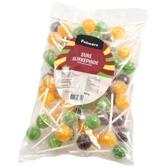 Folmers Sur Slikkepind 850g
