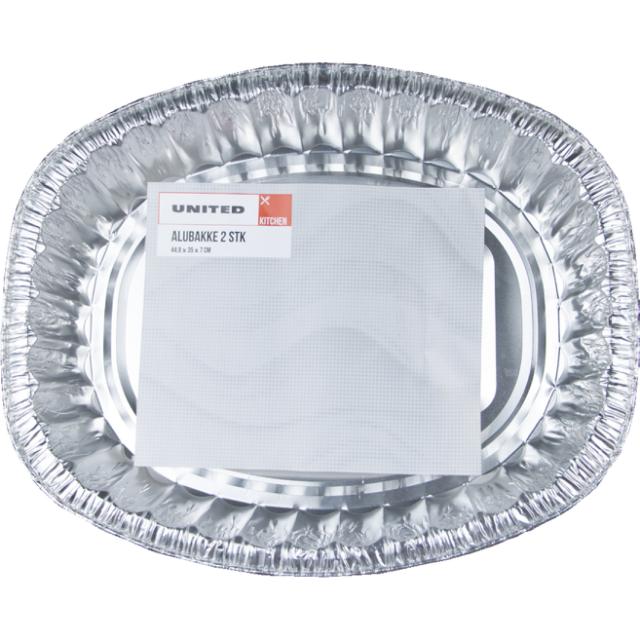 Aluminiumsbakke 2 stk 44,8 x 35 x 7 cm