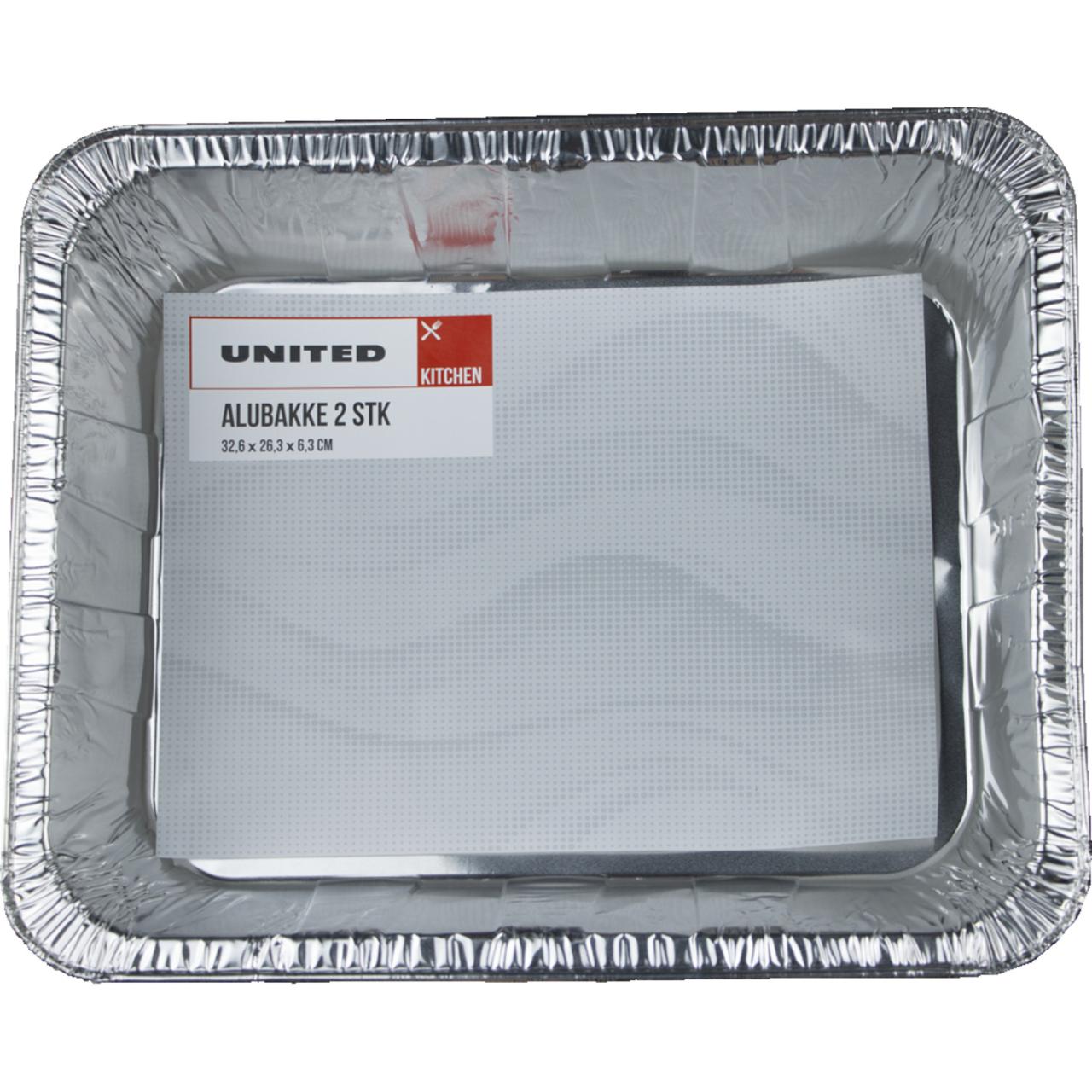 Aluminiumsbakke 2 stk 32,6 x 26,3 x 6,3 cm