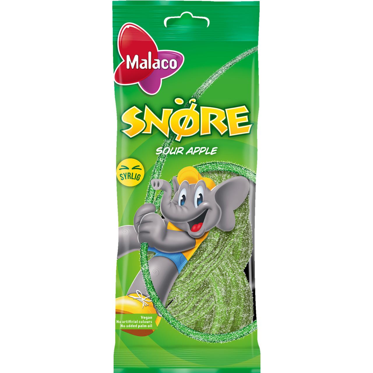 Malaco Snøre Sour Apple 94g