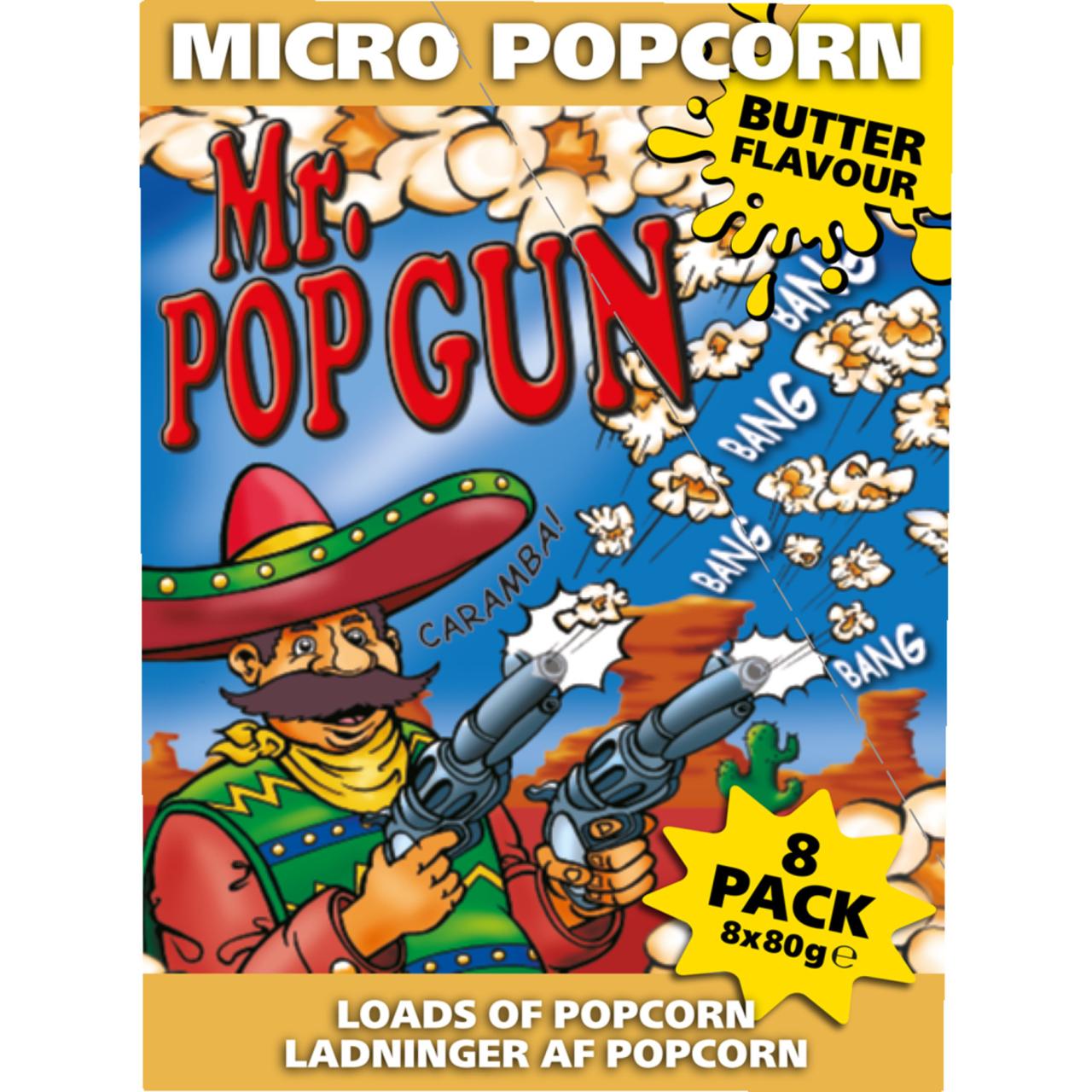 Mr. Popgun Micro pop Butter 8x80g