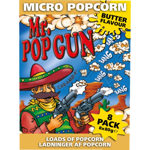Mr. Popgun Micro pop Butter 8x80g