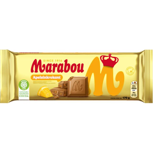 Marabou Appelsin Krokant 170g