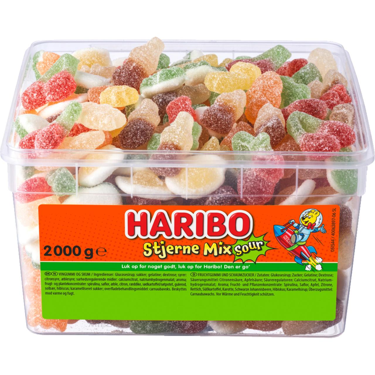 Haribo Stjerne Mix Sour 2000g