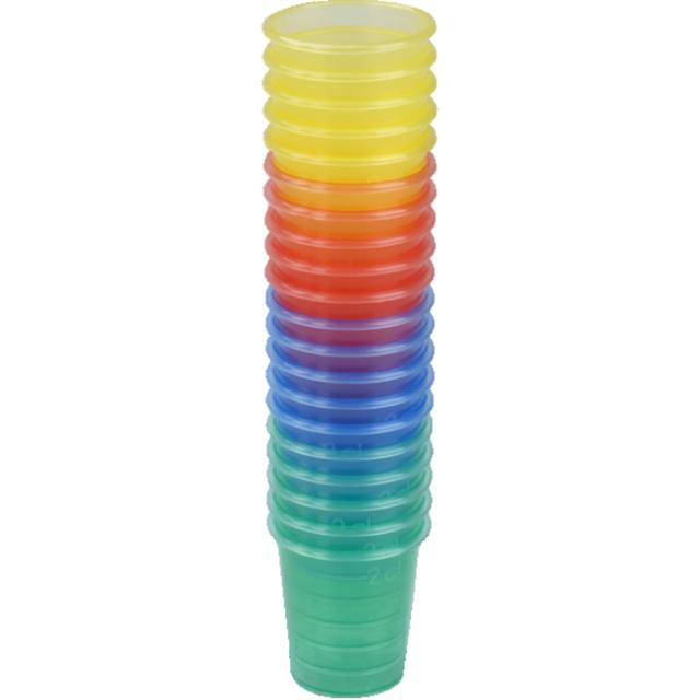 Flerfarvet Shotglas Flergangsbrug 2 cl