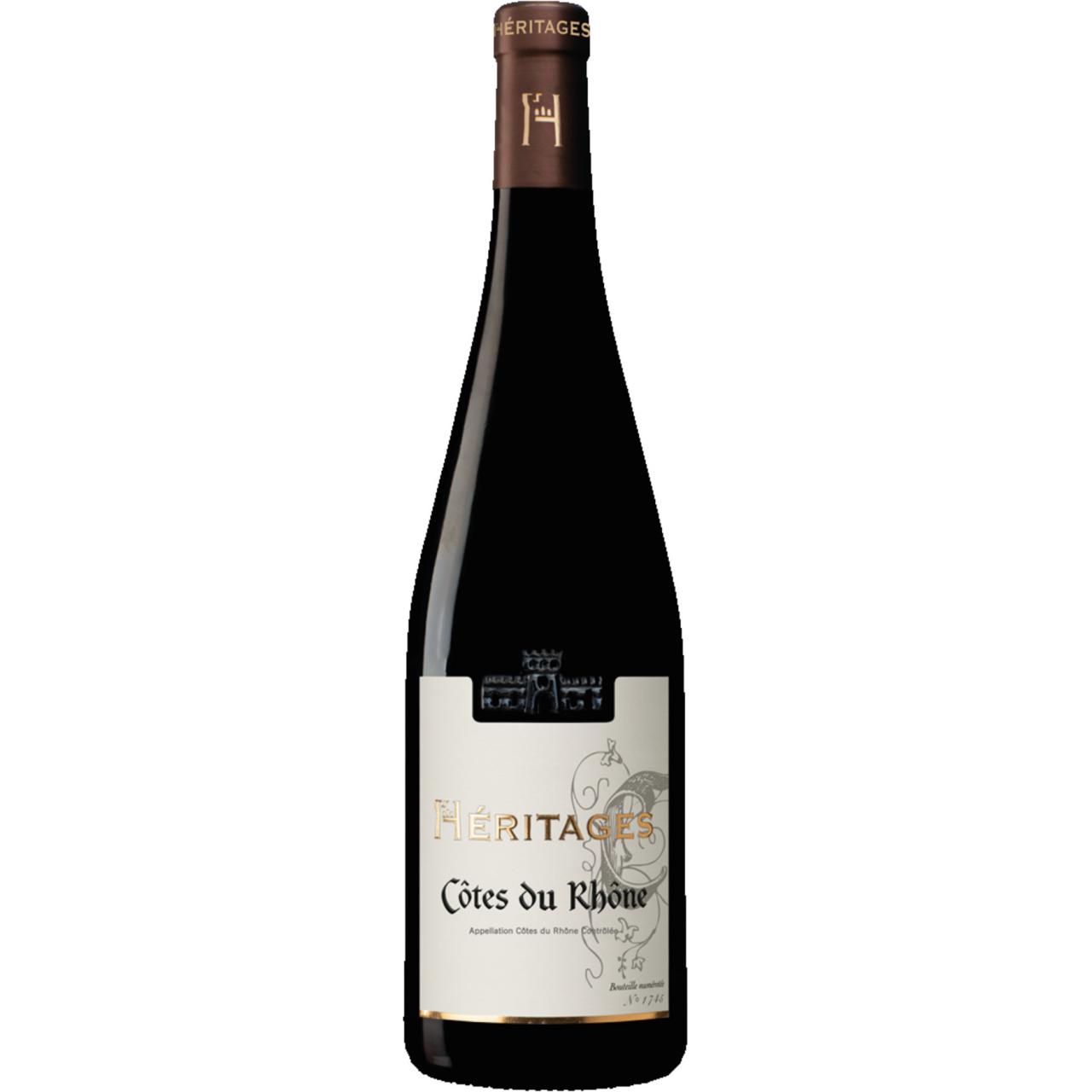 Heritages Cotes du Rhone Rouge 15% 0,75l