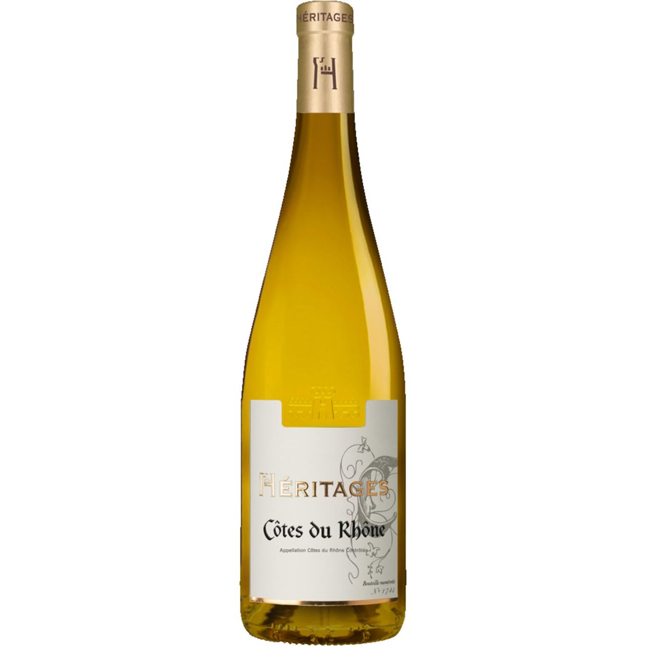 Heritages Cotes du Rhone Blanc 13% 0,75l