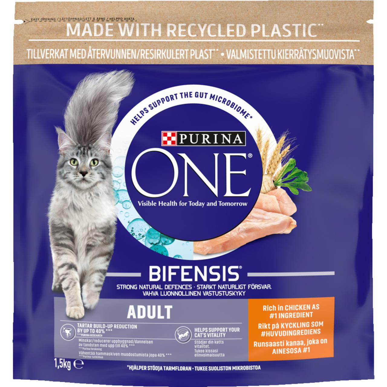 Purina One Adult Tørfoder m. Kylling 1,5kg