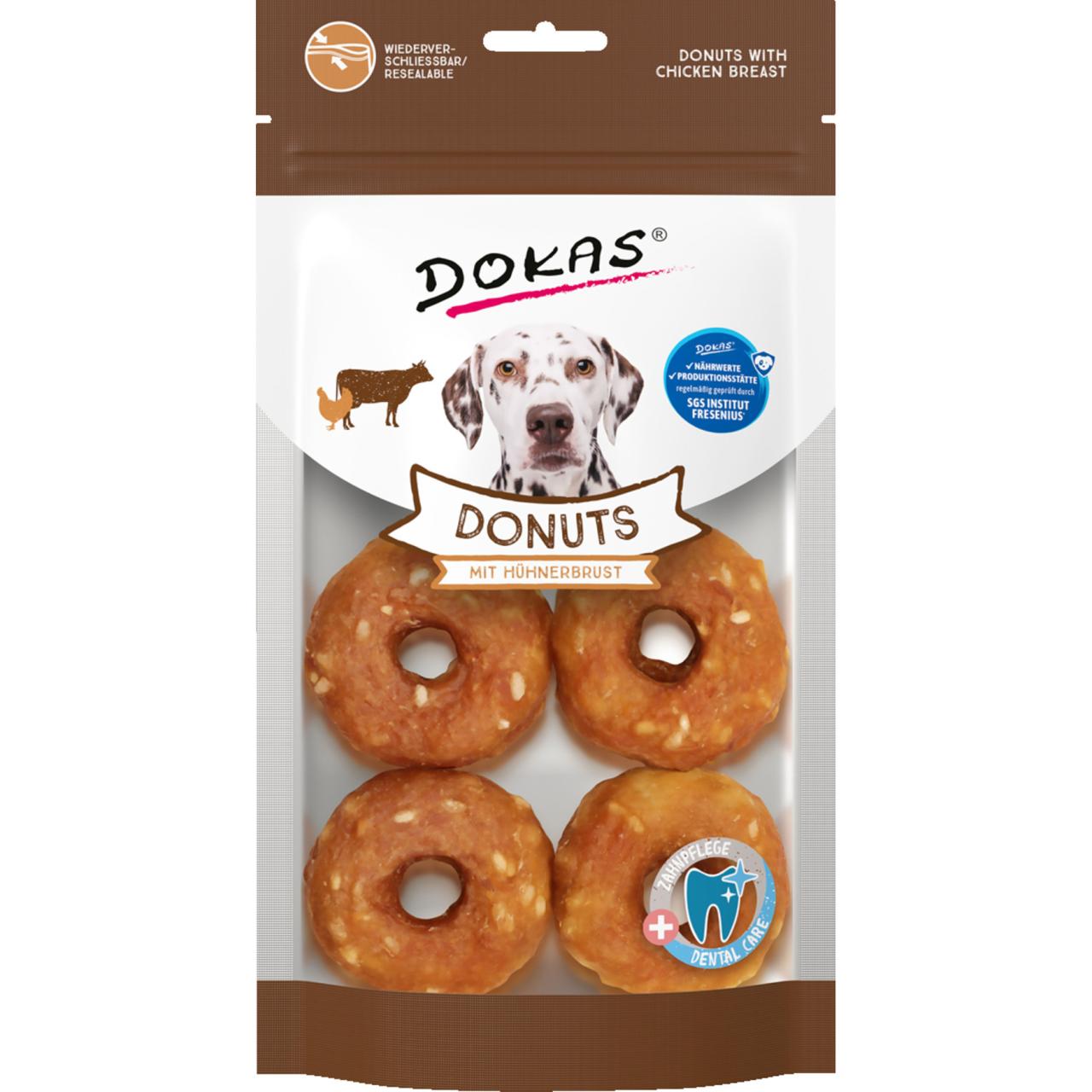 Dokas Donuts m. Kyllingebryst 160g