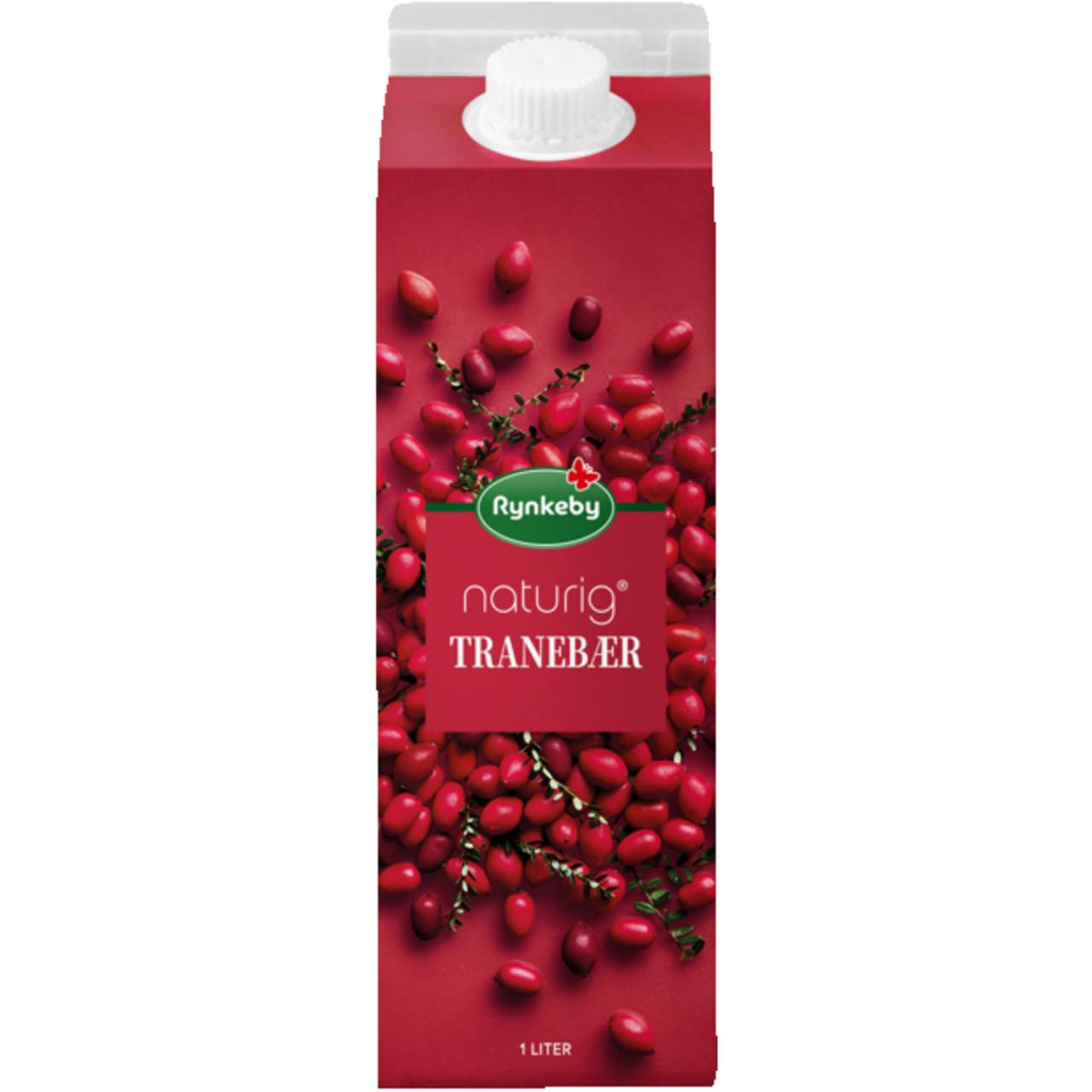Rynkeby Naturig Tranebær 1L