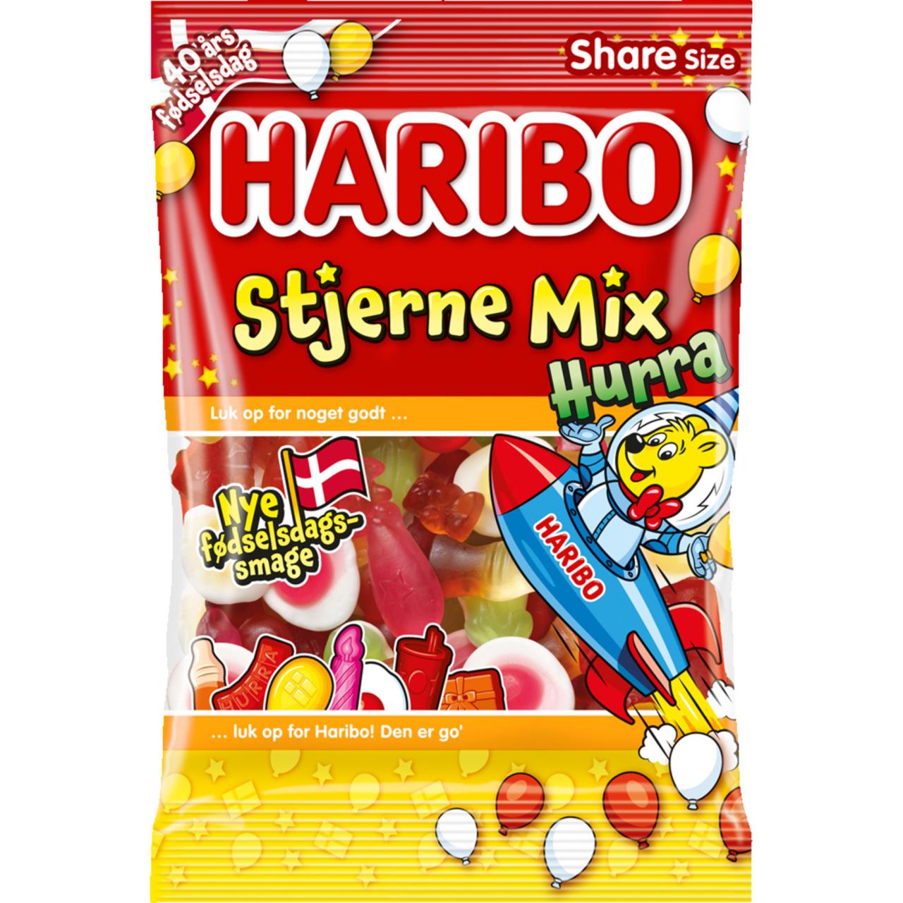 Haribo Stjerne Mix Hurra 375g DK