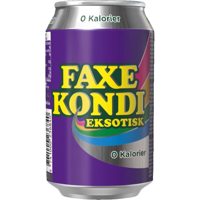 Faxe Kondi Eksotisk 0 kalorier 18x0,33l Dose