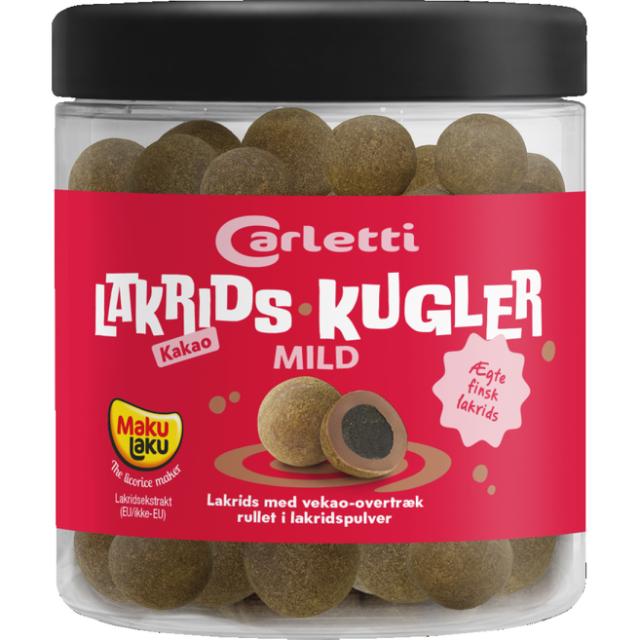 Carletti Lakridskugler Mild 450g