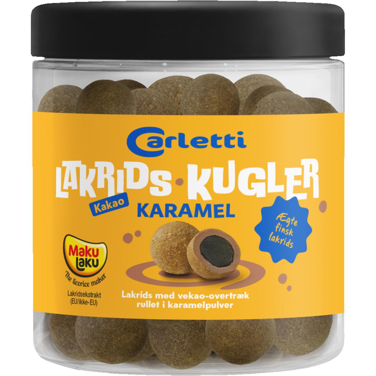 Carletti Lakridskugler Karamel 450g