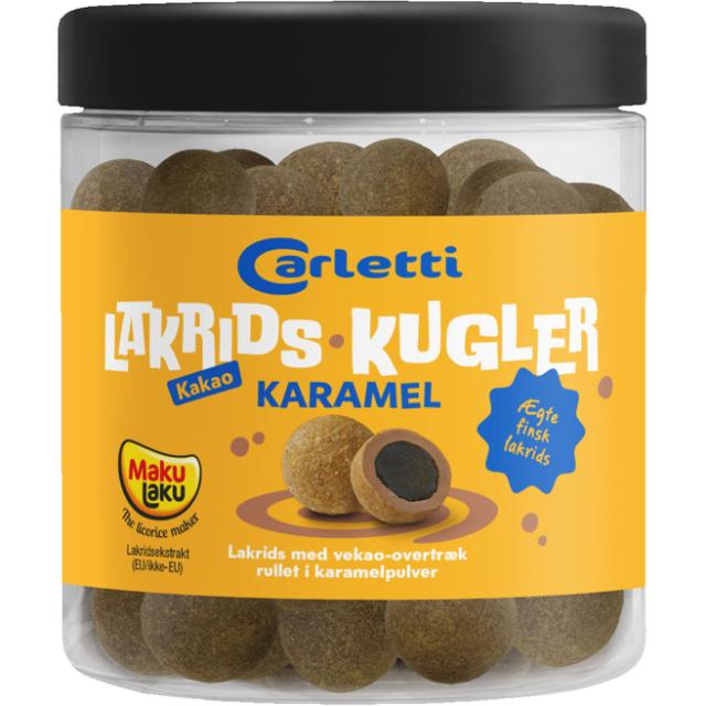 Carletti Lakridskugler Karamel 450g