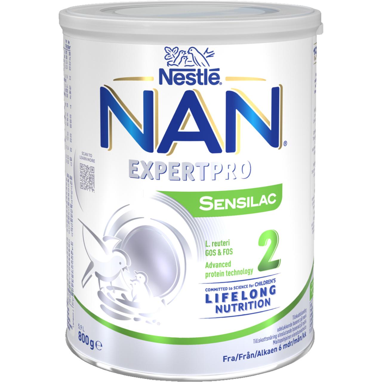 Nan 2 Sensilac 6x800g