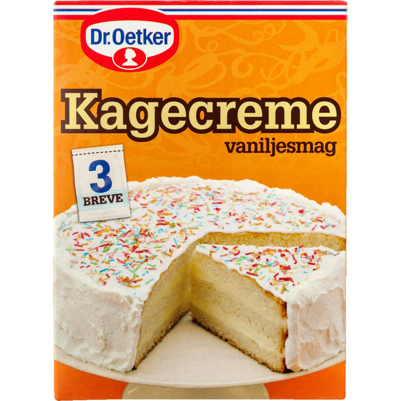 Dr. Oetker Kagecreme m. Vanilje 3x85g
