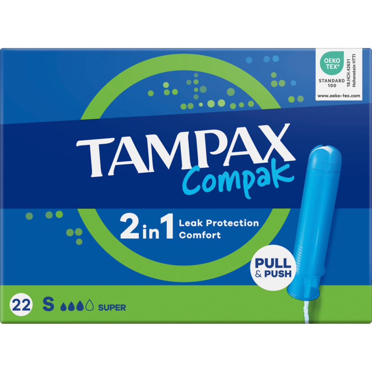 Tampax Compak Super Tampons 22 stk