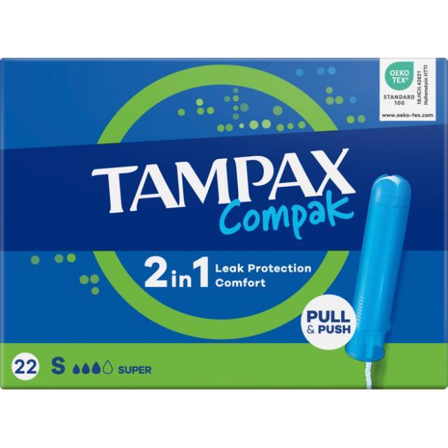 Tampax Compak Super Tampons 22 stk