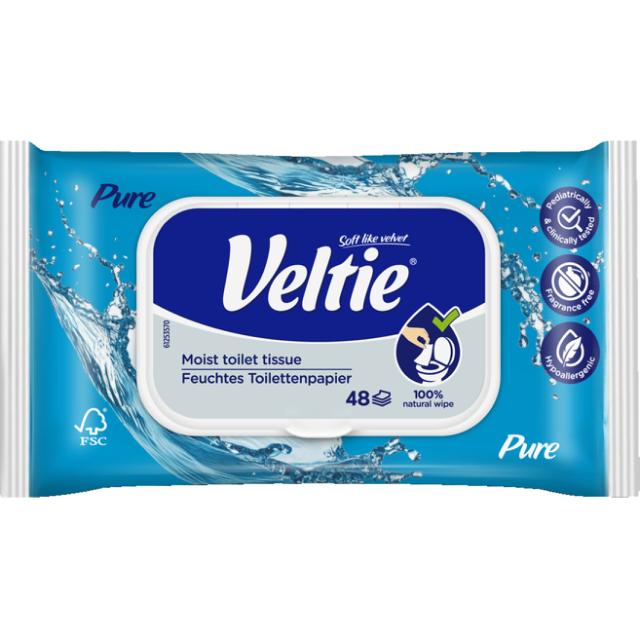 Veltie Moist Pure  feuchtes Toilettenpapier 48 stk