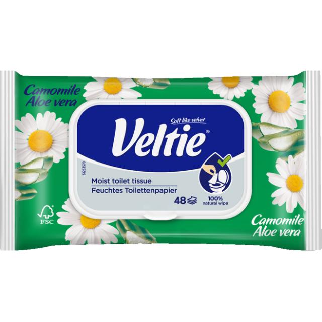 Veltie Moist Kamille & Aloe feuchtes Toilettenpapier 48 stk