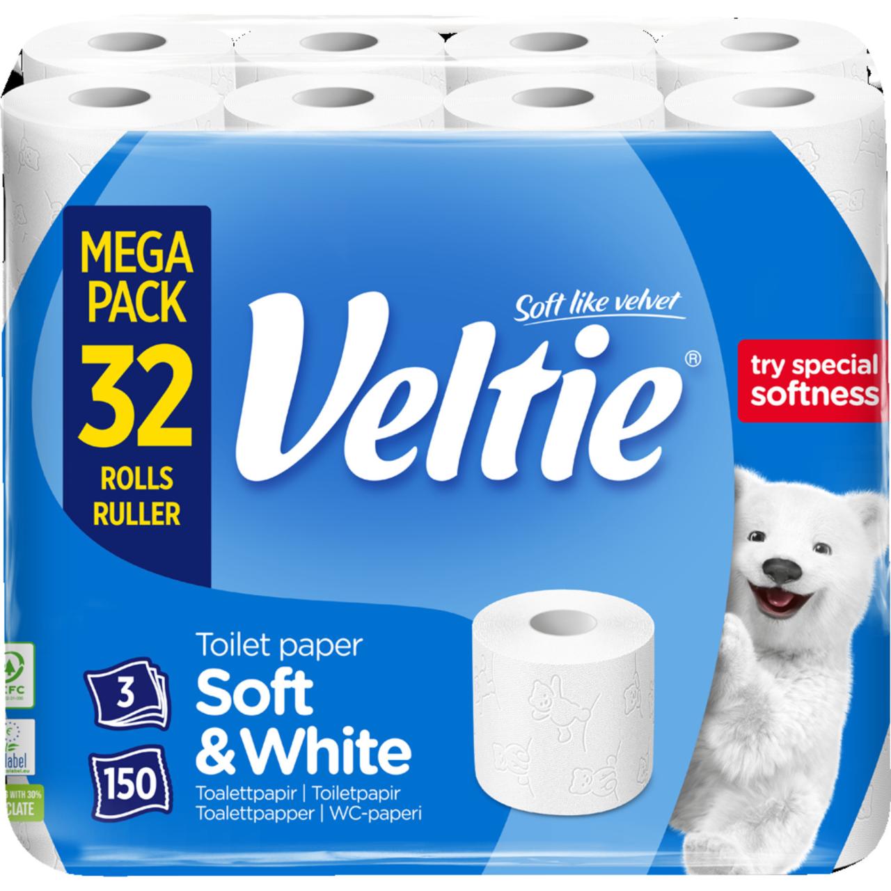 Veltie Toiletpapir 32 Rollen