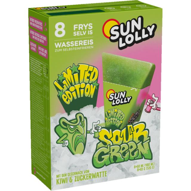 Sun Lolly Sour Green 8x60ml