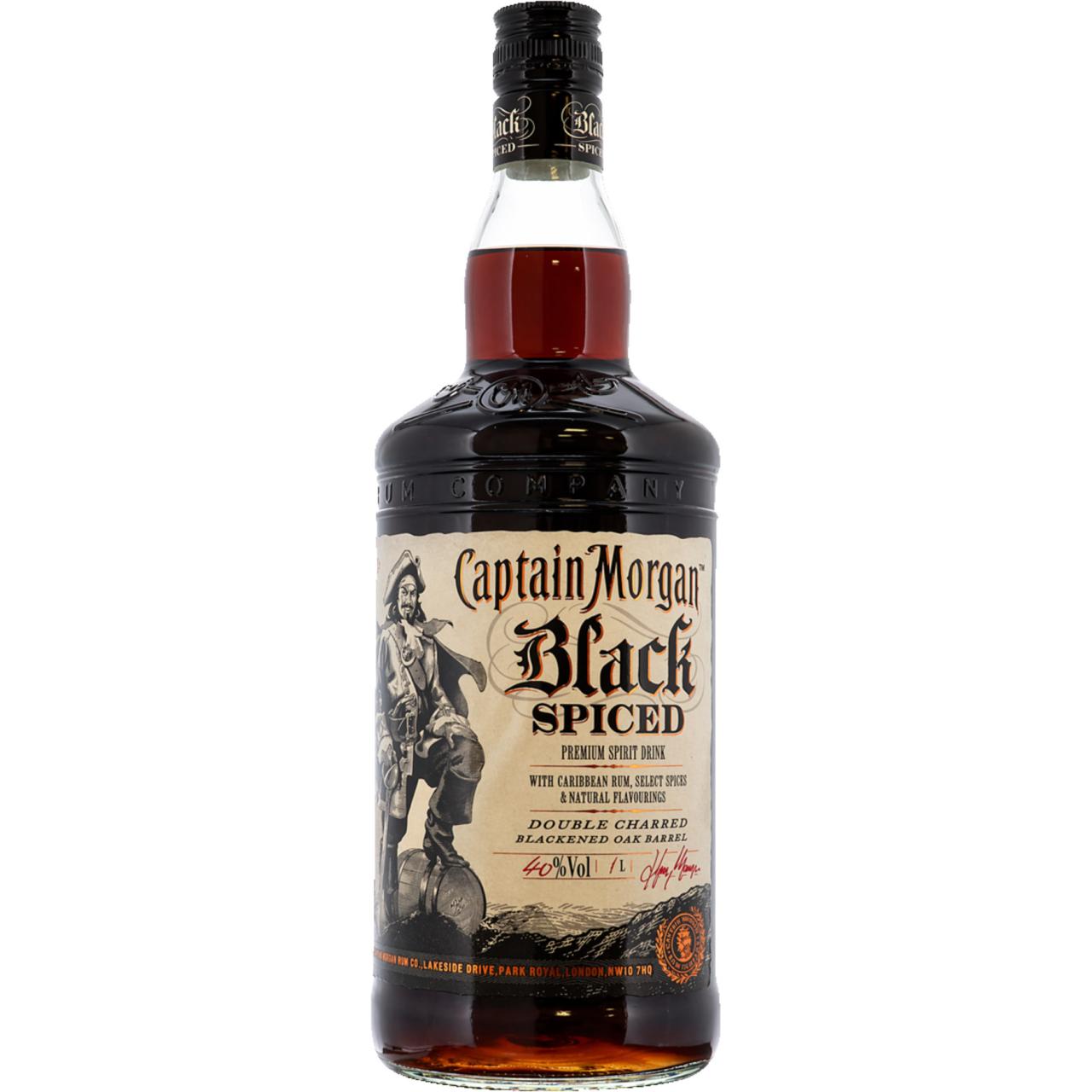 Captain Morgan Black Spiced 40% 1l