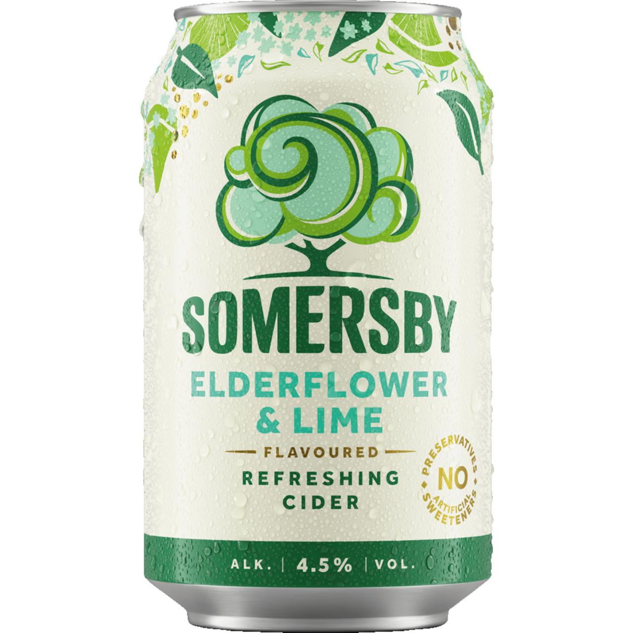 Somersby Elderflower Lime 4,5% 18x0,33l Ds