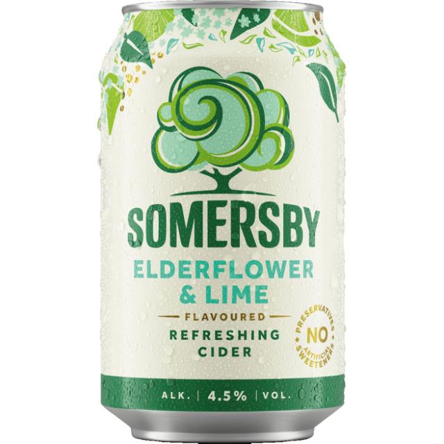 Somersby Elderflower Lime 4,5% 18x0,33l Ds