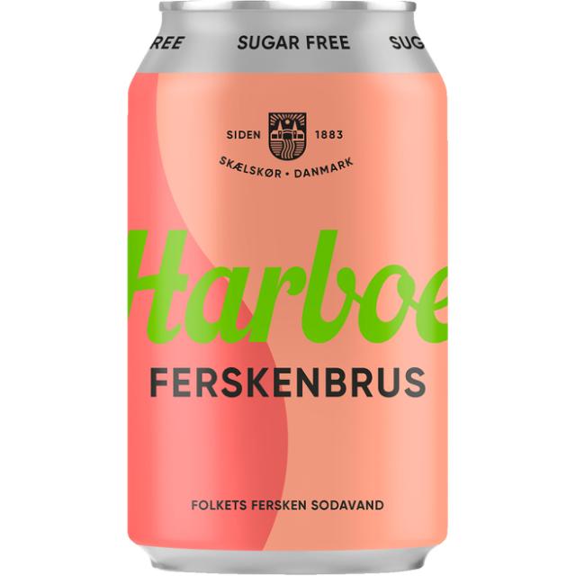 Harboe Ferskenbrus Sugarfree 24x0,33l