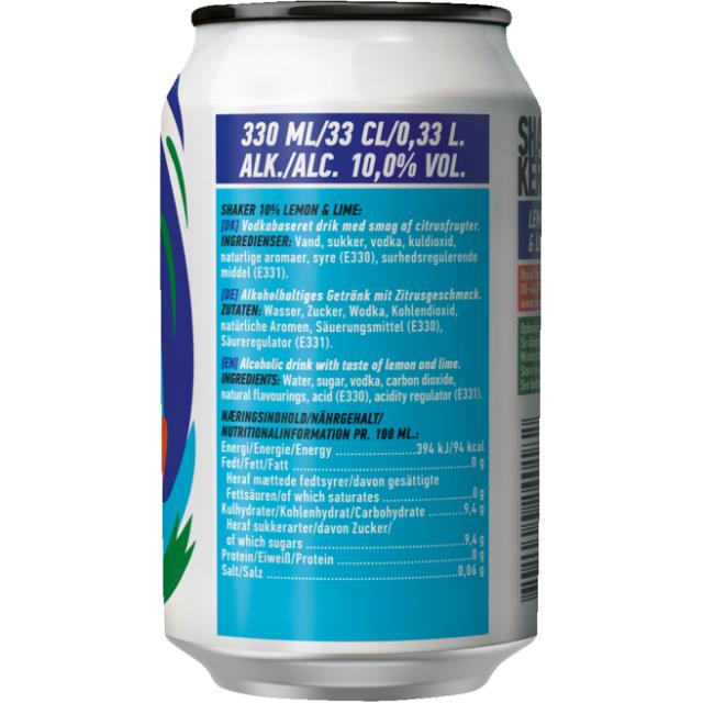 Shaker Lemon/Lime 10% 6x0,33l