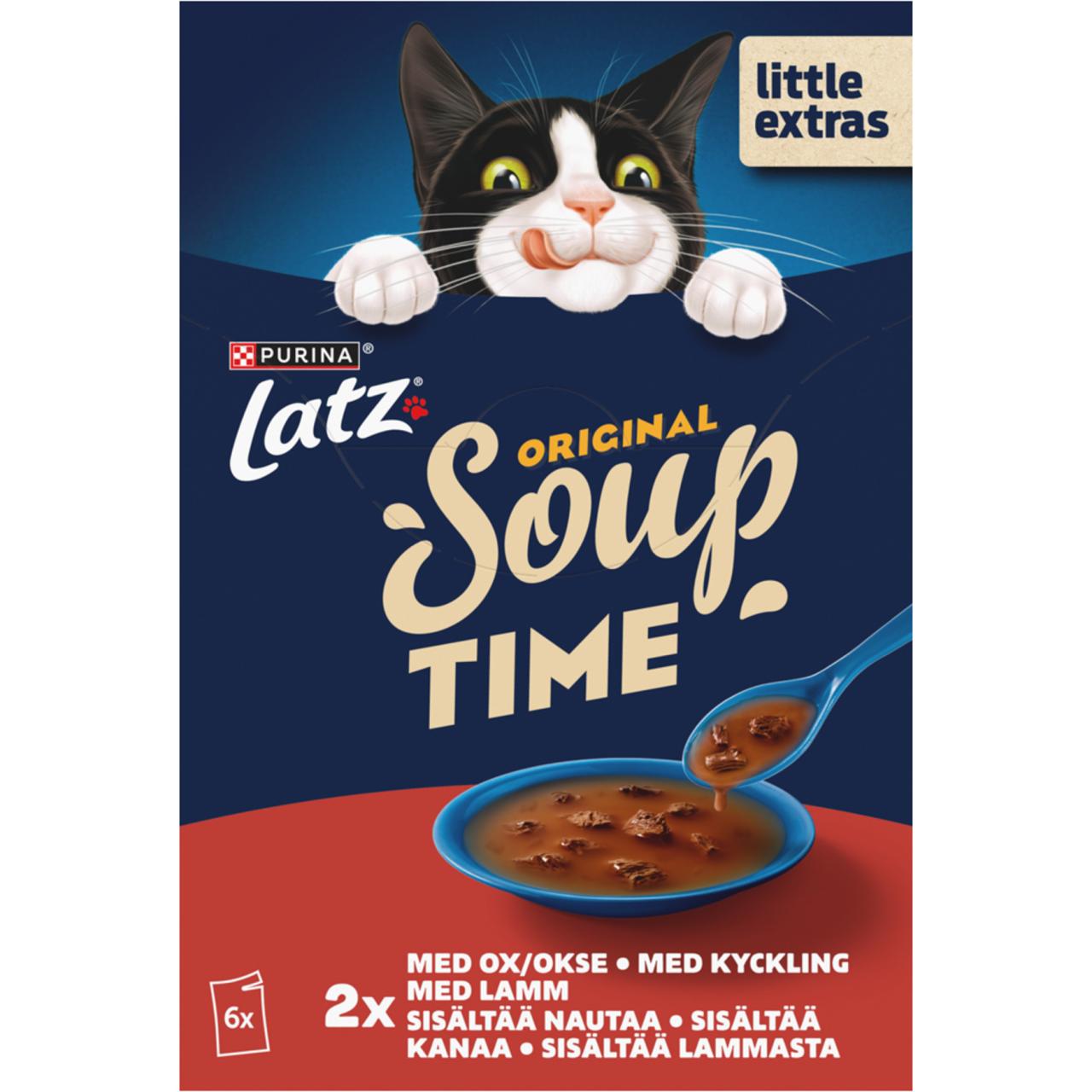 Latz Soup m. Okse, Kylling & Lam 6x48g
