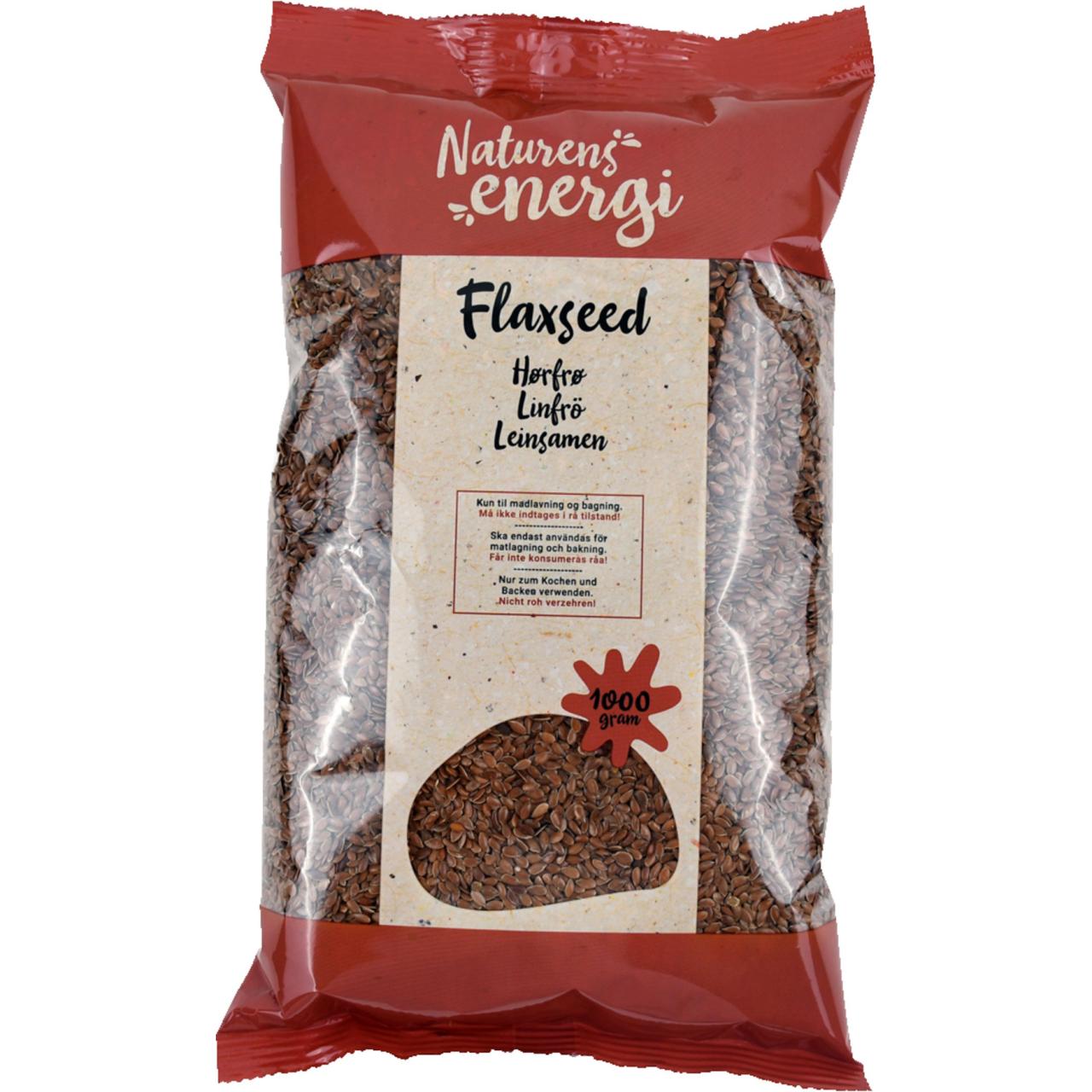 Naturens Energi Hørfrø/Leinsamen 1kg