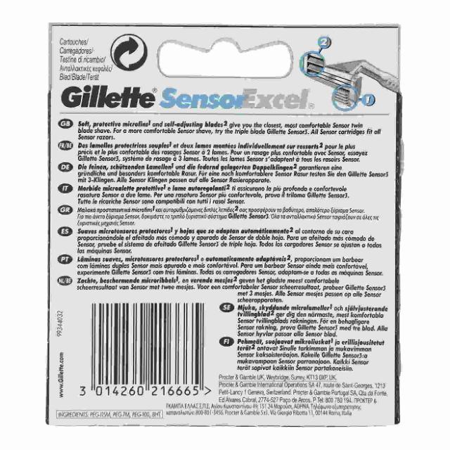 Gillette sensor excel  Wechselklingen 10er