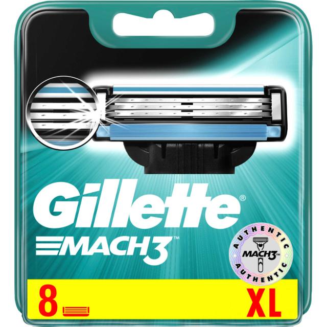 Gillette Mach 3  8 blade/8 Ersatzklingen