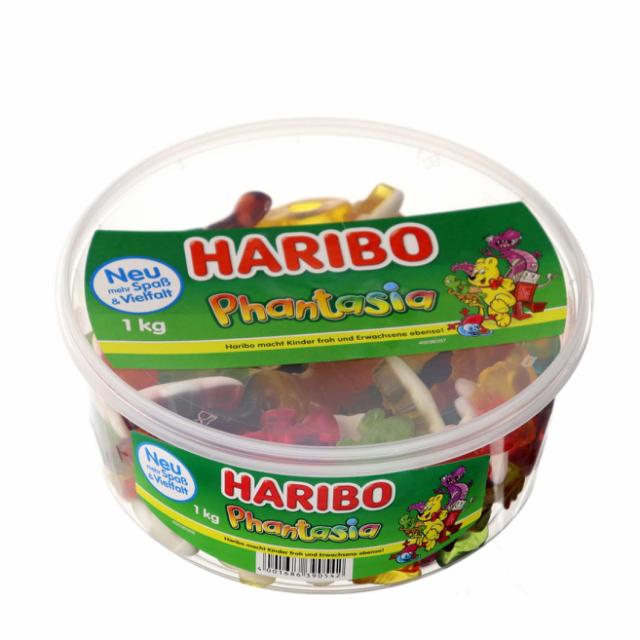 Haribo Phantasia-Frucht-Mischung Runddose 1kg