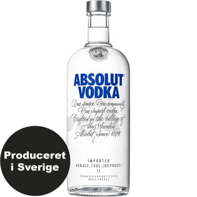 Absolut Vodka Blau 40% 1,0 l