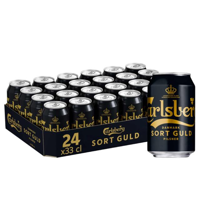 Carlsberg Sort Guld 5,8% 24x0,33l Dose