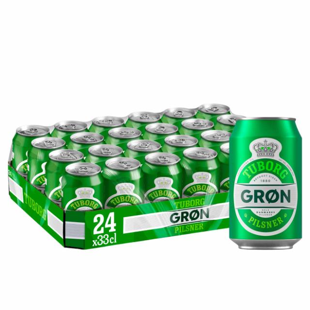 Tuborg grøn Pilsner 4,6% 24x0,33l Dose