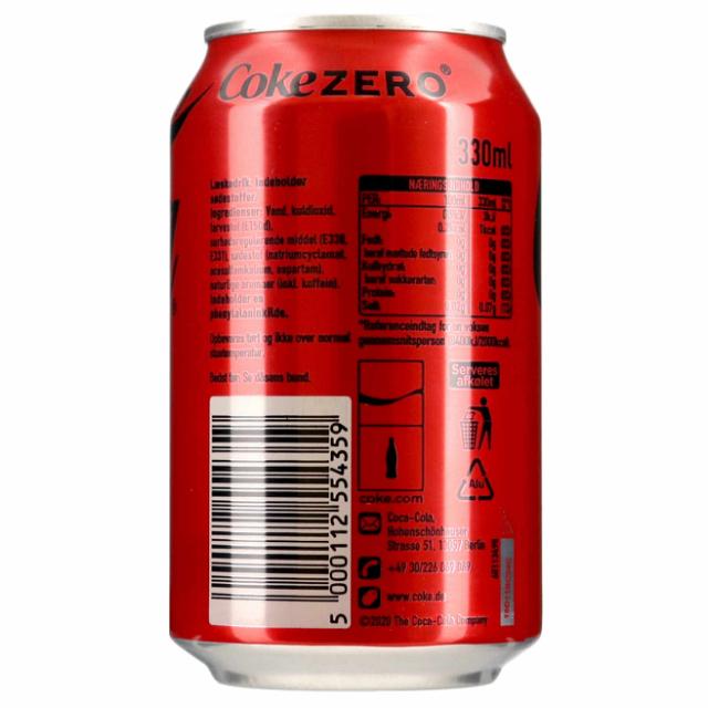 Coca Cola Zero 24/0,33l