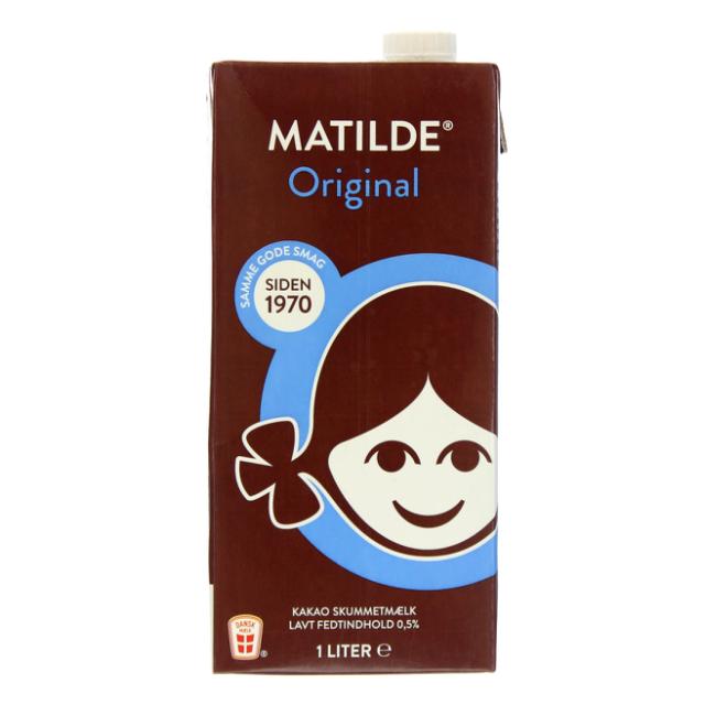 Matilde Kakaoskummetmælk/Kakao-Milch 1l Display